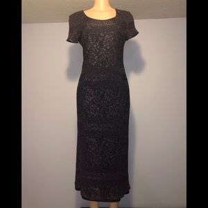 Jessica Howard Purple metallic long Dress form 8 m